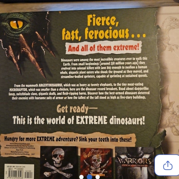 Extreme Dinosaurs book - Picture 2 of 3